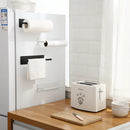 Axyaa Kitchen Rack Paper Towel Storage Organizer with Bathroom Hooks