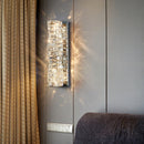 Axyaa Modern Gold Crystal Wall Sconce LED Lamp for Living Room Bedroom