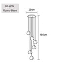 Axyaa Water Drop Chandelier - Modern Nordic Design for Stylish Home Décor