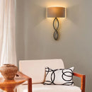 Axya Circle LED Fabric Wall Light for Living Room Dining Room Bedroom