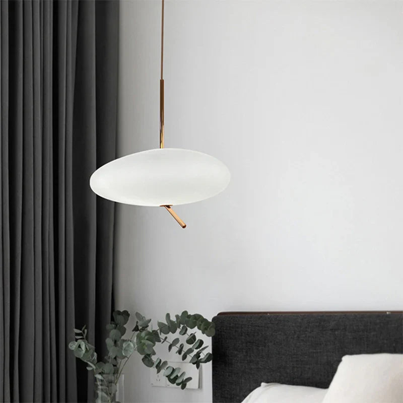 Axyaa Modern White LED Touchable Dimming Chandelier
