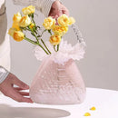 Axyaa Handbag Vase Glass Flower Basket Home Decor EntityStateLuxury Statement