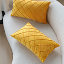 Axyaa Soft Yellow Pillow Cover for Sofa, Decorative Rectangle Pillowcase