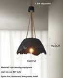 Axyaa Nordic Hemp Rope Chandelier Pendant Light for Bar and Home Decor