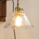Axyaa Clear Glass LED Wall Sconce Modern Stair Light Fixture Home Decor