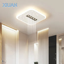 Axyaa Square Cloud Round Ceiling Lamp Spotlight White Hallway Aisle Light