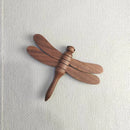 Axyaa Wooden Dragonfly Insect Pendant Creative Magnet Decor Ornament