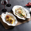 Axyaa Lotus Leaf Fish Plate Ceramic Creative Serving Dish Restaurant Tableware