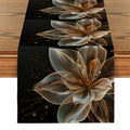 Axyaa Floral Translucent Flowers Table Runner for Elegant Home Decor & Event Centerpieces.