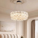 Axyaa Petal-Style Cream Chandelier for Luxe Living Room & Bedroom