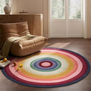 Axyaa Dopamine Round Art Rug for Living Room, Bedroom & Coffee Table Area Influential Style
