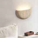 Axyaa Vintage Wabi Sabi LED Wall Lamp Yellow Travertine Living Room Lights