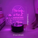 Axyaa 3D Acrylic Night Light with 7 Colors, Creative Design - Perfect Mother's Day Gift