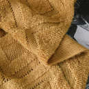 Axyaa Chunky Knit Throw Blanket: Soft Cozy Cable Knitted with Tassels, Luxe Home Decor & Gift
