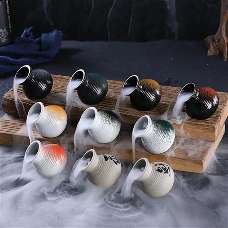 Axya Sashimi Plate Ceramic Bottle Dry Ice Toothpick Holder Kitchen Tableware
