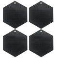 Axyaa Honeycomb Silicone Trivet Mats - Set of 4