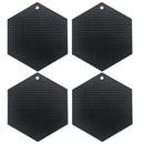 Axyaa Honeycomb Silicone Trivet Mats - Set of 4
