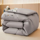Axyaa White Wool Quilted Comforter for King/Queen Size Bed - Luxurious Warmth