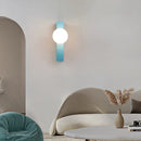 Axyaa White Glass Metal Wall Light for Bedroom, Stairs, Aisle, Restaurant, Sconce