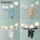 Axyaa LED Deer Antlers Wall Sconce for Home Decor and Mirror Lights