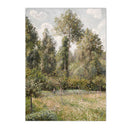 Axyaa Mountain House Windmill Canvas Print for Rustic Home Decor