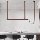Axyaa Leather Pendant Lamp Creative Belt Hanging Light Kitchen Island Suspension
