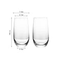 Axyaa Clear Whiskey Glasses Set of 2 - Barware Cocktail Drinkware Glassware
