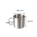 Axyaa Stainless Steel Foldable Beer Mug with Handle for Home, Travel, and Outdoor Picnics