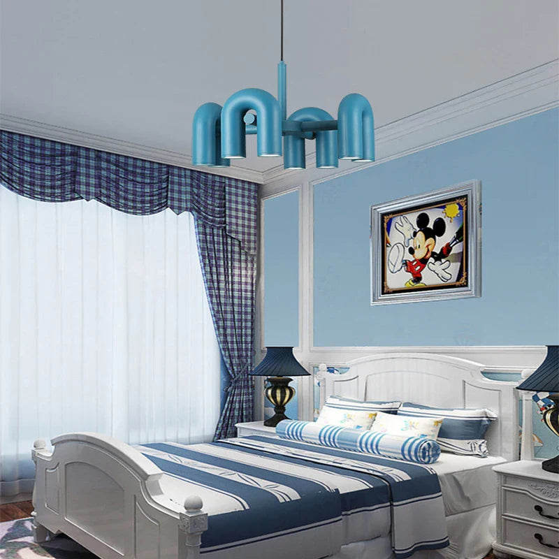 Axyaa Modern U-shaped Pendant Lamp for Living, Dining, Bedroom - Creative, Bauhaus-Inspired Design