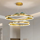 Axyaa Crystal Chandelier Stair Pendant Living Room Lighting