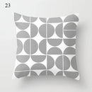 Axyaa Grey Family Pillowcase Square Cushion Cover for Home Office