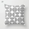 Axyaa Grey Family Pillowcase Square Office Cushion Cover