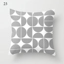 Axyaa Grey Family Pillowcase Square Office Cushion Cover