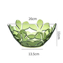 Axyaa Clear Fruit Plate: Stylish Plastic Tray for Snacks & Candy Storage