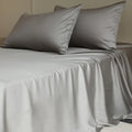 Axyaa Mulberry Silk Luxury Bed Sheet Set - 4/6pcs Bedroom Bedding King Queen Double Single