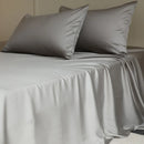 Axyaa Mulberry Silk Luxury Bed Sheet Set - 4/6pcs Bedroom Bedding King Queen Double Single