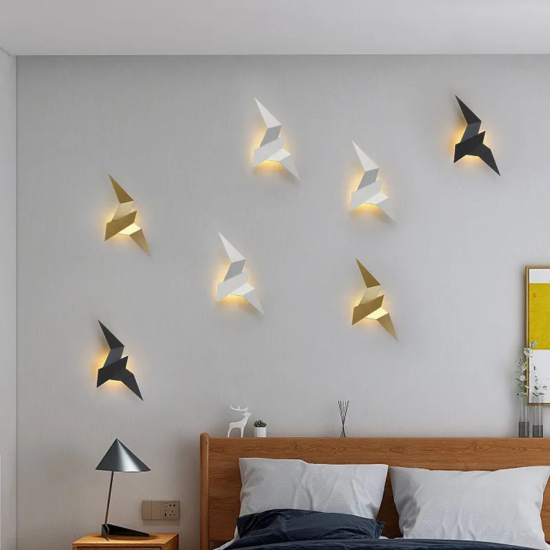 Axyaa Nordic LED Bird Wall Lamps: Modern Indoor Lighting for Home Decor