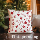 Christmas Pattern Rectangle Pillowcase for Sofa Bedroom Car Pillow Cover by Axyaa