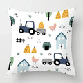 Axyaa White Plush Cushion Cover for Sofa Bedroom Living Room Decor