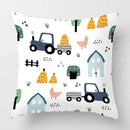 Axyaa White Plush Cushion Cover for Sofa Bedroom Living Room Decor