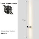 Axyaa 360° Rotatable Dimmable LED Wall Lights with Touch Screen Control