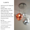 Axyaa Geometric LED Lava Pendant Light for Living Room, Bedroom, Bar