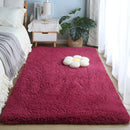 Axyaa Plush Khaki Faux Lambswool Rug | Thick Fluffy Anti-Slip Carpet for Home Decor