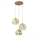 Axyaa Nordic Glass Ball Chandelier Pendant Lamp Luxury Luminaire