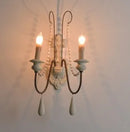 Axyaa Country Style Wooden Bead Wall Sconces for Living Room Lighting