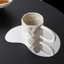 Axya Large Handle Ceramic Mug - Stylish Coffee Cup for Home and Office