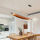 Axyaa Retro Iron Pendant Lamp with Leaf Wood Grain Design