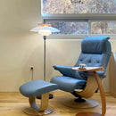 Axyaa Nordic Danish Glass Floor Lamp for Bedroom and Living Room Decor