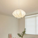 Axyaa Nordic Silk LED Pendant Light for Dining Bar Bedroom.