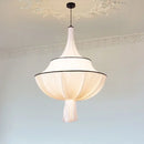 Axyaa French Creamy E27 Chandelier Nordic Art Decor Lampara